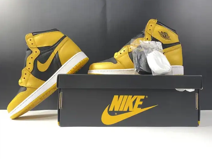 One Kick High Jordan Air Retro 1 OG 555088-701 Pollen 0625